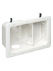 Arlington TVB712GC - Recessed TV Box with Angled Openings - White - 2-Gang - Plastic